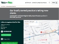 Website Screenshot Vets for Pets - Lisburn Longstone