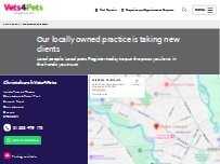Website Screenshot Vets4Pets - Christchurch