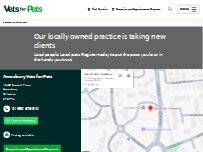 Website Screenshot Vets for Pets - Amesbury