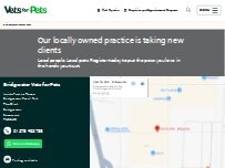 Website Screenshot Vets for Pets - Bridgwater