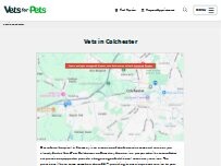 Website Screenshot Vets4Pets Colchester