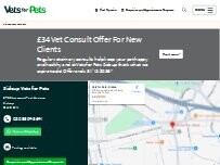 Website Screenshot Vets for Pets - Sidcup