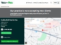 Website Screenshot Vets for Pets - Huddersfield