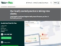 Website Screenshot Vets for Pets - Sunderland