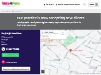 Website Screenshot Vets4Pets - Rayleigh