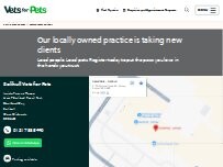 Website Screenshot Vets4Pets - Solihull