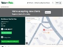 Website Screenshot Vets for Pets - Maidstone