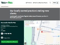 Website Screenshot Vets for Pets - Sevenoaks