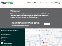 Website Screenshot Vets for Pets - Waterlooville
