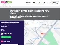 Website Screenshot Vets4Pets - Walton-on-Thames