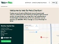 Website Screenshot Vets for Pets - Charlton