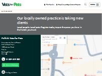 Website Screenshot Vets for Pets - Falkirk