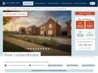 Website Screenshot David Wilson Homes - New Lubbesthorpe