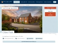 Website Screenshot David Wilson Homes - Olive Park