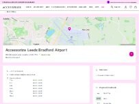 Website Screenshot Accessorize Leeds Bradford Airport