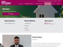 Website Screenshot Just Mortgages St Neots