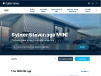 Website Screenshot Sytner Stevenage MINI