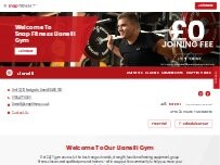 Website Screenshot Snap Fitness Llanelli