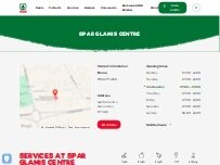 Website Screenshot SPAR Glamis Centre