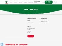 Website Screenshot SPAR - Hackney