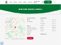 Website Screenshot SPAR Euro Garage Larkhill