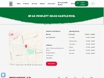 Website Screenshot SPAR Powlett Road Hartlepool