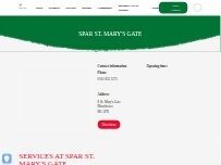 Website Screenshot SPAR St. Mary's Gate