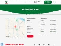 Website Screenshot SPAR Newport Dyfed