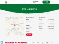 Website Screenshot SPAR Launceston