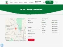Website Screenshot SPAR - Bishops Storford