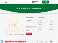 Website Screenshot SPAR Euro Garage Westholme
