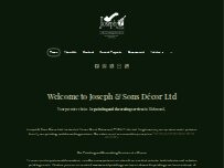 Website Screenshot Joseph and Sons Decor Ltd.