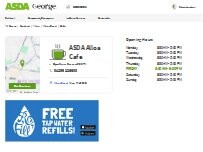 Website Screenshot ASDA Cafe