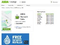 Website Screenshot ASDA Cafe