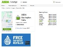 Website Screenshot ASDA Cafe