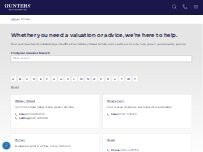 Website Screenshot Hunters Letting Agents Halifax