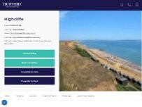 Website Screenshot Hunters Estate & Letting Agents Highcliffe