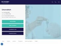 Website Screenshot Hunters Estate & Letting Agents Shoreditch