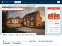 Website Screenshot David Wilson Homes - The Lapwings at Burleyfields