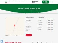 Website Screenshot SPAR Harvest Roman Camp