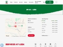 Website Screenshot SPAR - Leek