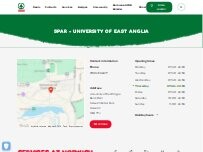 Website Screenshot SPAR - University of East Anglia