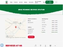 Website Screenshot SPAR Pennine Service Station