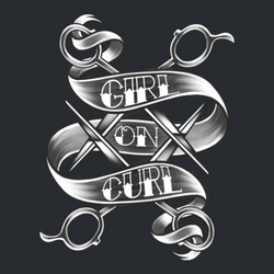 Girl on curl Logo