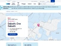 Website Screenshot TSB Bank – Pop-Up Location