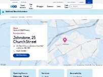Website Screenshot TSB Bank – Pop-Up Location