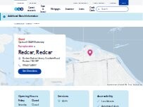 Website Screenshot TSB Bank – Pop-Up Location