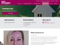 Website Screenshot Francesca Lee Just Mortgages