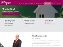 Website Screenshot Just Mortgages Thornton Heath