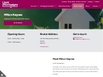Website Screenshot Just Mortgages Milton Keynes